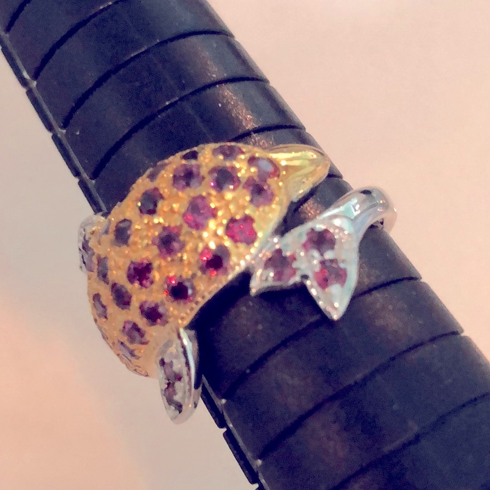 Garnet & 14K Gold Plated
